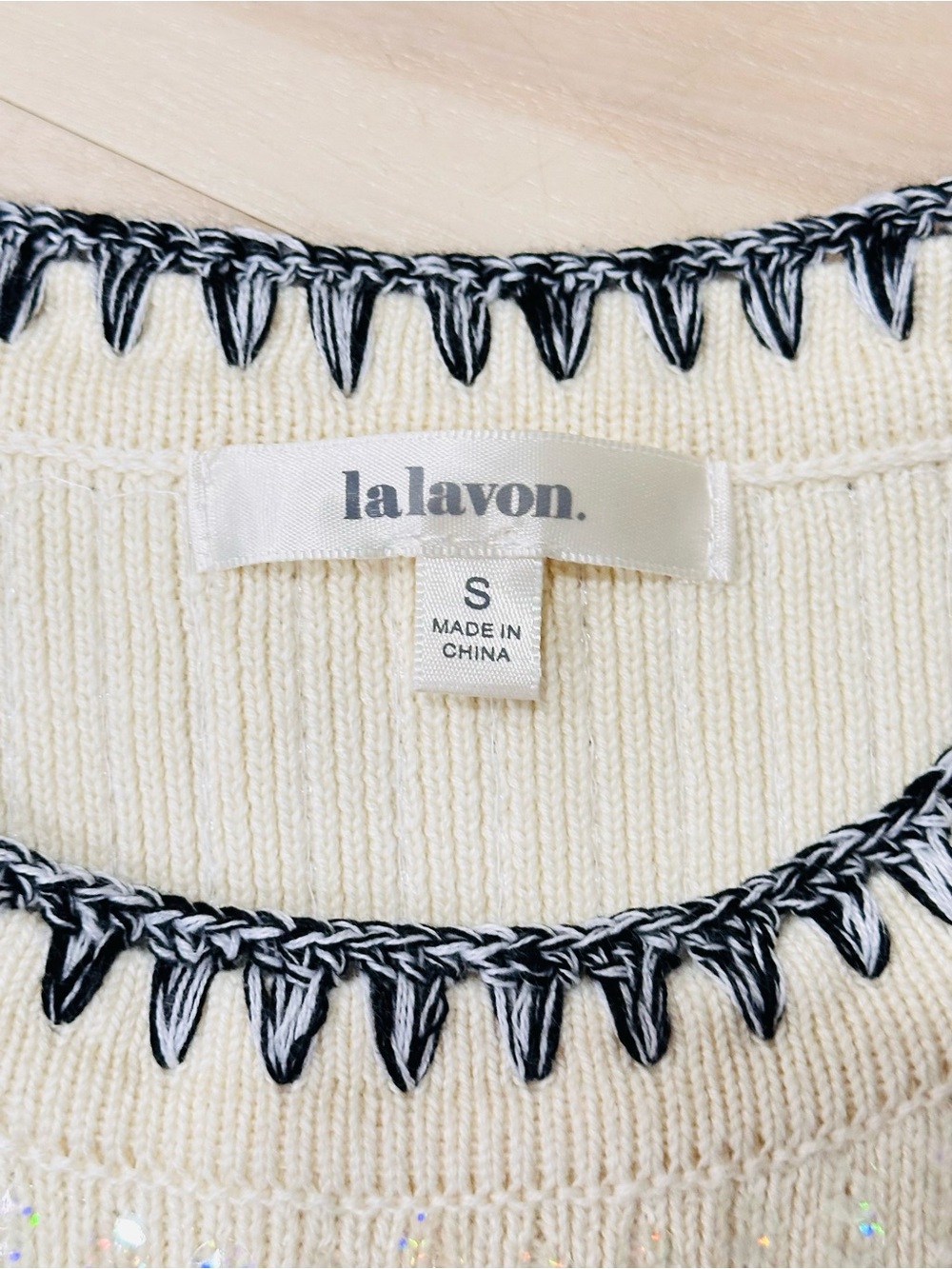 Lalavon Modenaire Sleeveless Sequin Knit Mini Dress Sz S 1960s Preppy sparkle - Picture 10 of 15